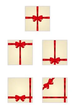 Wrapped gift or gift card Stock Illustration