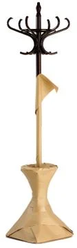 A wrapped up hatstand hat stand ready for office move isolated on a white bac Stock Photos
