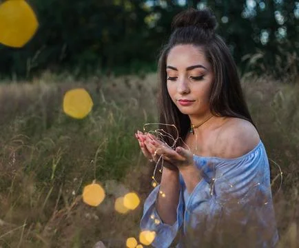 Wrapped in lights Stock Photos