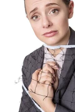 Wrapped in a net Stock Photos