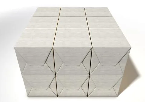 Wrapped Package Pile Stock Illustration