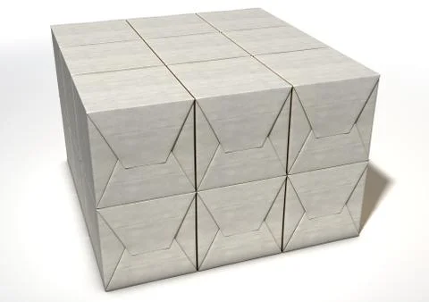 Wrapped Package Pile Stock Illustration