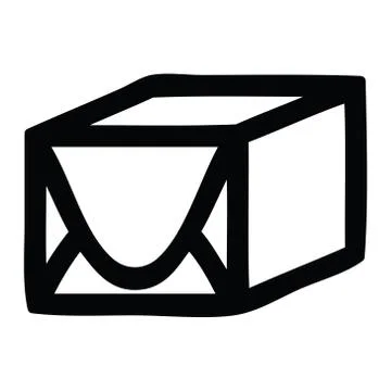 Wrapped parcel icon Illustrazione stock