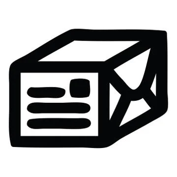 Wrapped parcel icon Stockillustratie