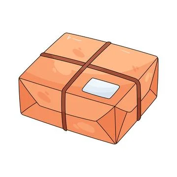 Wrapped parcel Illustration