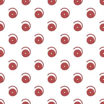 Wrapped red tape circles forming a seamless pattern Stock Illustration