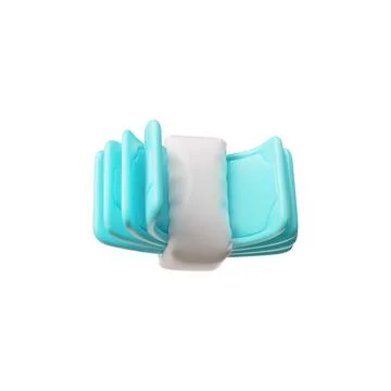 Wrapped stack of currency banknotes from inflated balloon, 3D vector dollar Stock Illustration