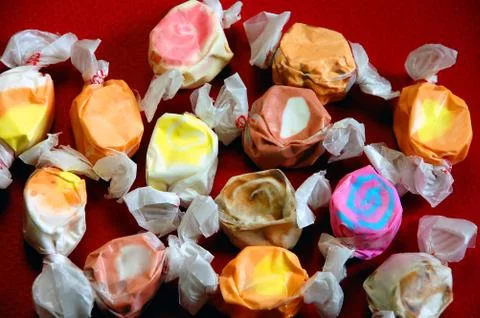 Wrapped taffy 스톡 사진