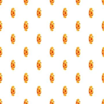 Wrapping candy seamless pattern on white background Stock Illustration