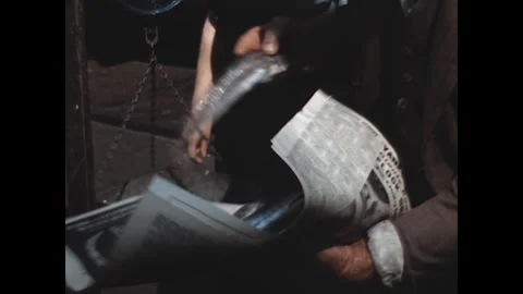 Wrapping the Fish 1944 Stock Footage 246328742