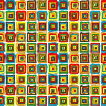 Wrapping paper with concentric squares Stock Illustration