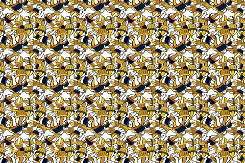 Wrapping paper. Cupcake seamless pattern. Raster illustration. Sweets background Illustrazione stock