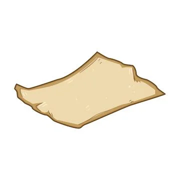Wrapping parchment paper cartoon vector illustration Иллюстрация