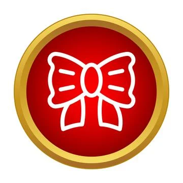 Wrapping present bow design gift icon artwork Stock Illustration