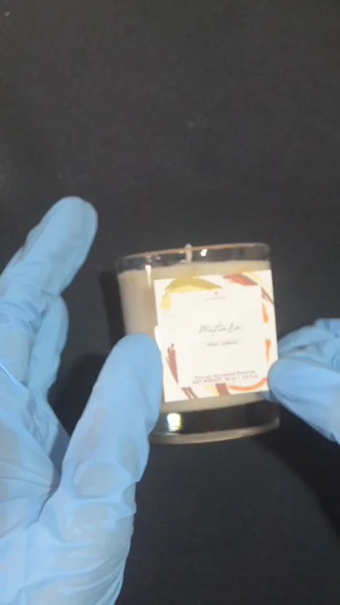 Wrapping the scented candles Stock Footage 168603045