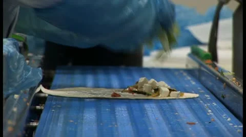 Wraps on assembly line Stock Footage 18548250