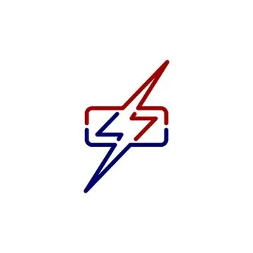 Wrath thunder bolt theme sign Stock Illustration