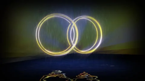 Wrdding-rings-dance Video stock 126984294