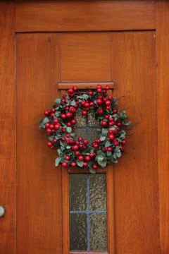 Wreath with berries Foto stock