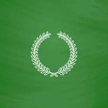 Wreath computer symbol Stock Illustration