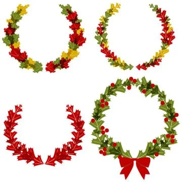 Wreath Designs Stock Illustration