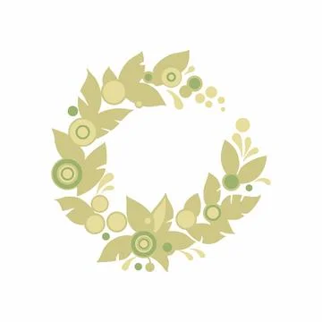 Wreath of flowers イラスト素材