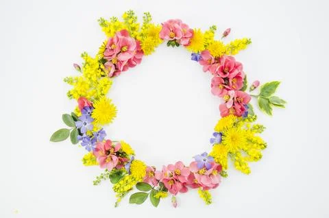 Wreath flowers Stock Photos