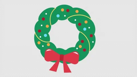 Wreath Icon Stock Footage 205038375
