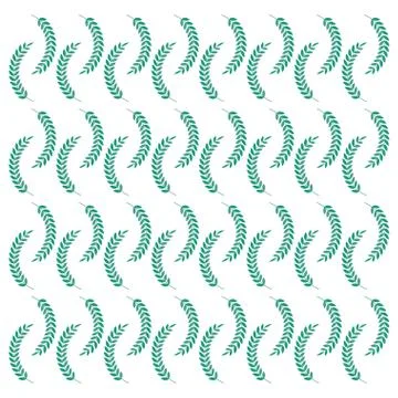 Wreath leafs premium pattern Illustrazione stock