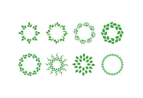 Wreath Vector Illustrations For Logo Decoration Stock Illustration