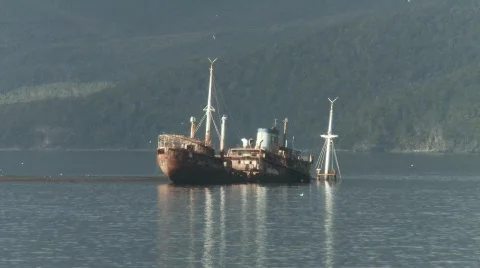 Wreck beagle channel 動画素材 782934