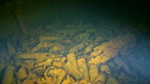 Wreck Diving, Truk Lagoon Stock Footage 701523