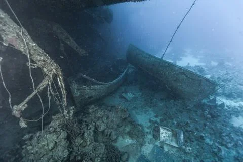 Wreck of a ferry, Egypt Foto stock