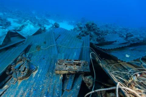 Wreck of a ferry, Egypt Stock-Fotos