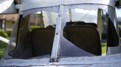 Wreck plane 2 Stock Footage 31537518