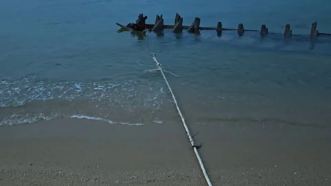 Wrecked boat Stock Footage 328790173