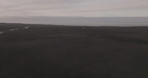 Wrecked Plane on the Beach in Iceland Stock Footage 228655272