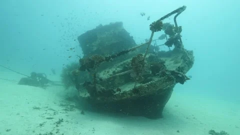 Wrecked Yacht Stock Footage 151004933