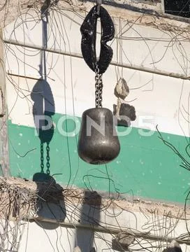 Wrecking Ball Demolition Stock Photos