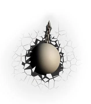 Wrecking Ball Stock Illustration