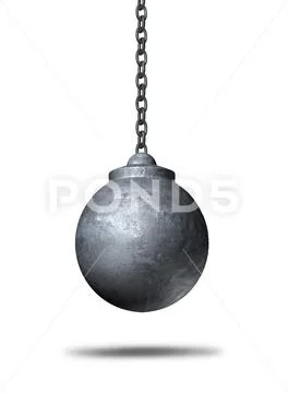 Wrecking Ball Stock Illustration
