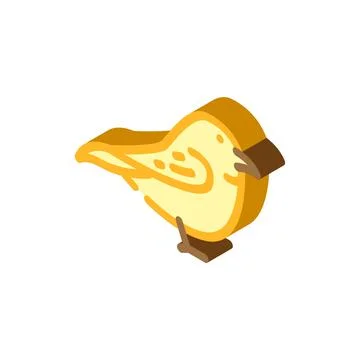 Wren bird isometric icon vector illustration Illustrazione stock