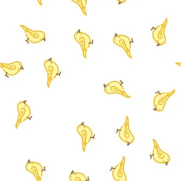 Wren bird vector seamless pattern イラスト素材