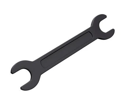 Wrench 3d icon. 3d render minimal cartoon illustration Stock Illustration