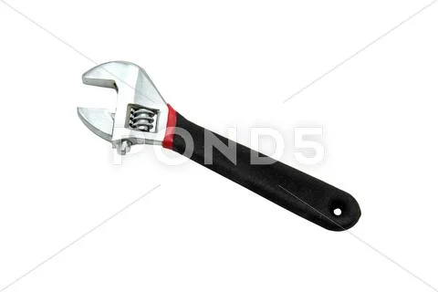 Wrench adjustable spanner or monkey spanner Stock Photos