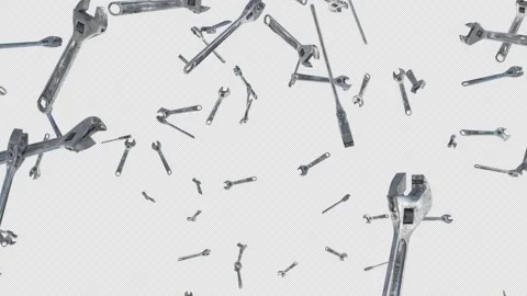 Wrench Blast Element Stock-Footage 259739411