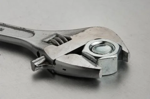 Wrench close-up Foto stock