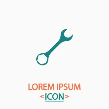 Wrench computer symbol 스톡 일러스트