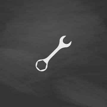 Wrench computer symbol 스톡 일러스트