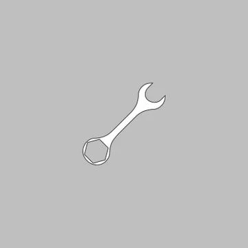 Wrench computer symbol 스톡 일러스트